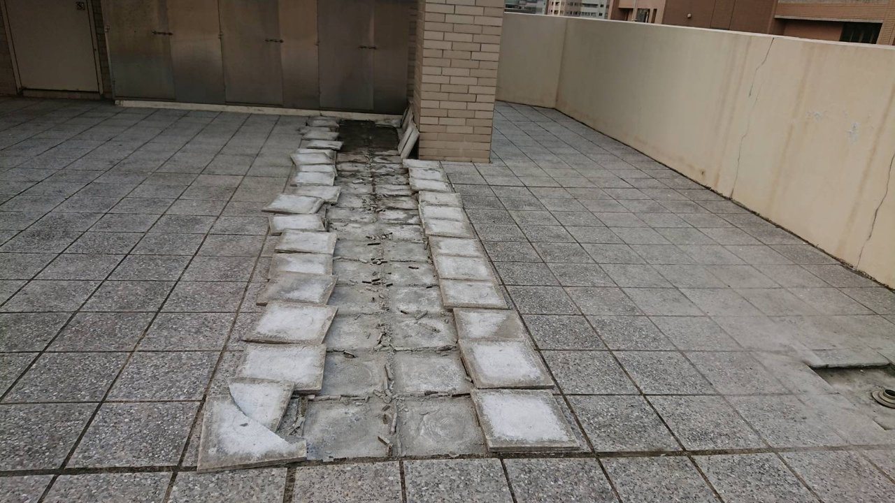 高雄屋頂地板防水工程・工程照片 02